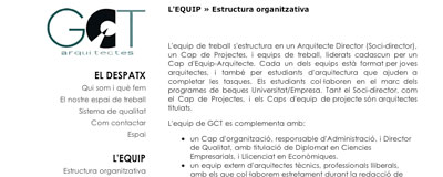 Web GCT Arquitectes